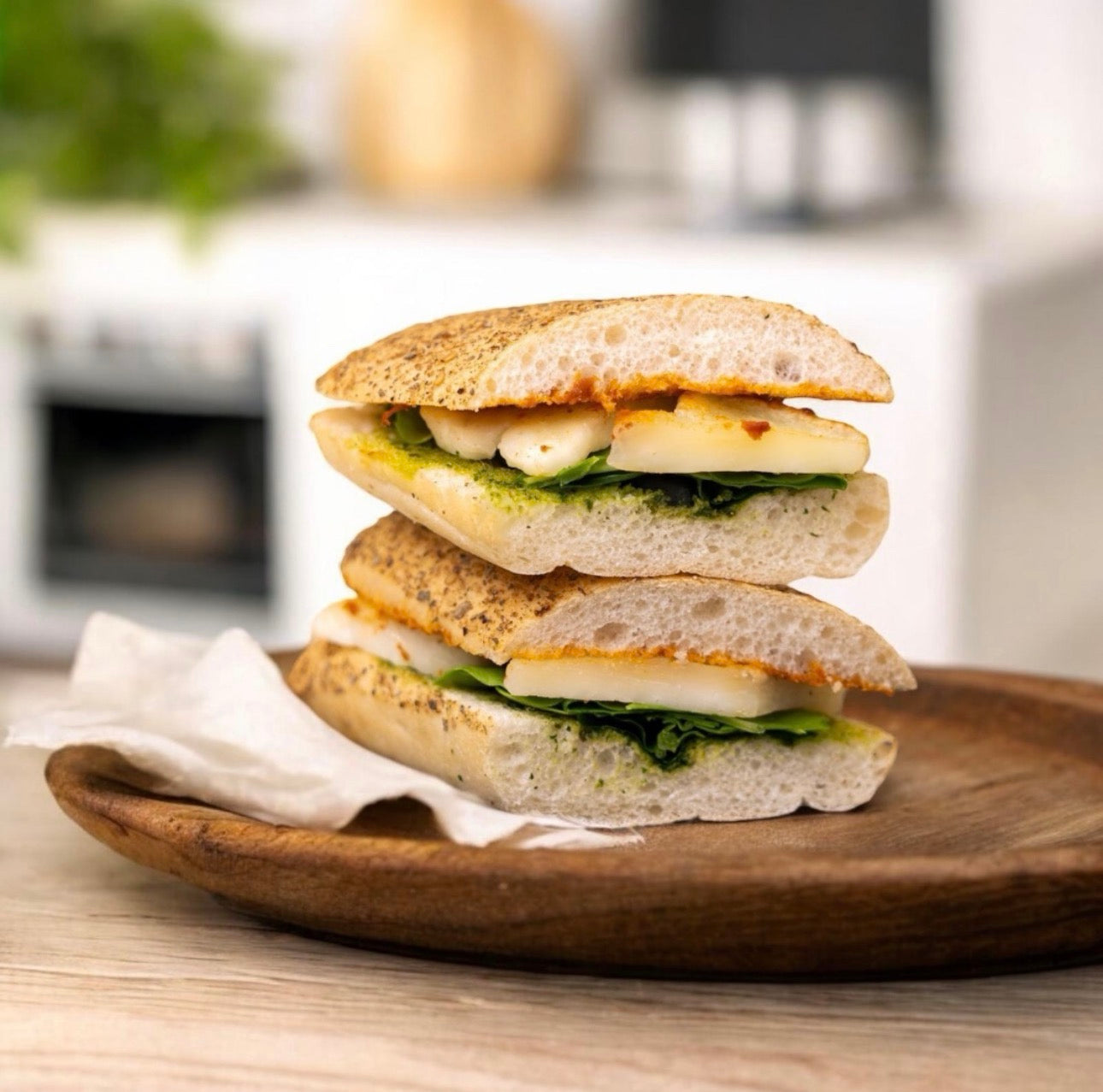 Halloumi sandwich high protein breakfast Kuwait