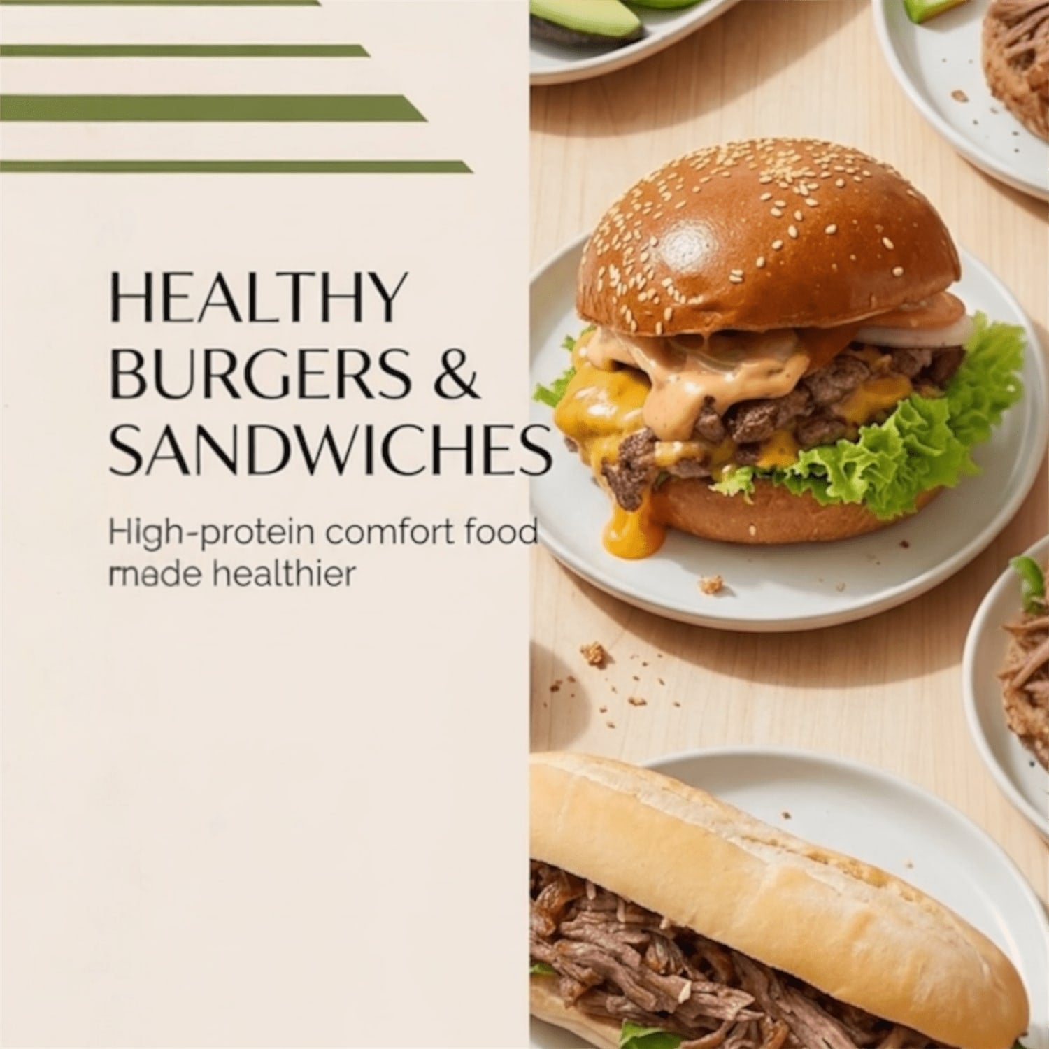 Healthy High Protein Burgers & Sandwiches - lineupfit