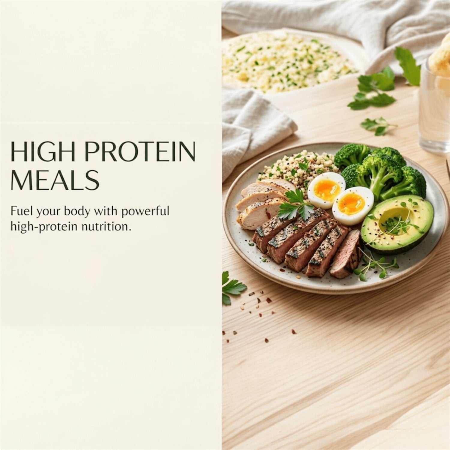 High Protein Meals - lineupfit