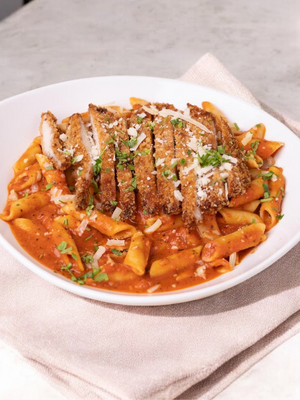 Pink Pasta with Chicken