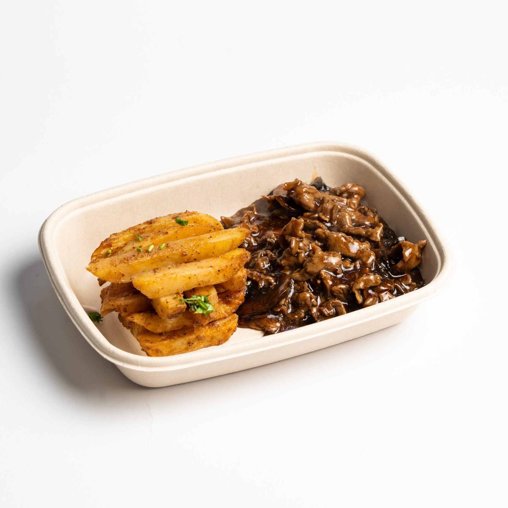 Mushroom steak high protein healthy meal Kuwait