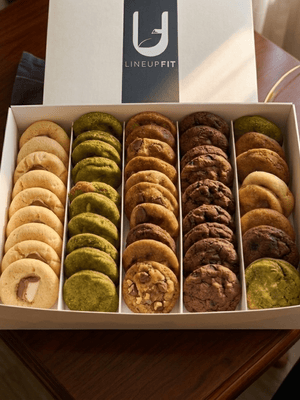 LineUpFit Protein Cookie Variety Box
4 Flavors • 34 Calories