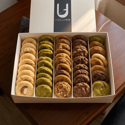 LineUpFit Protein Cookie Variety Box 4 Flavors • 34 Calories - lineupfit